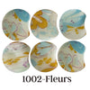 MOON 1002- Palet lune incurvé DESIGN - Motif Fleurs