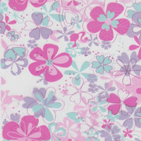 1003 - Tubes incurvés DESIGN - Motif Fleurs 12MM