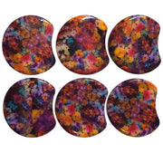 MOON 1007B- Palet lune incurvé DESIGN - Motif Fleurs