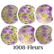 MOON 1008- Palet lune incurvé DESIGN - Motif Fleurs