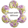 MOON 1008- Palet lune incurvé DESIGN - Motif Fleurs