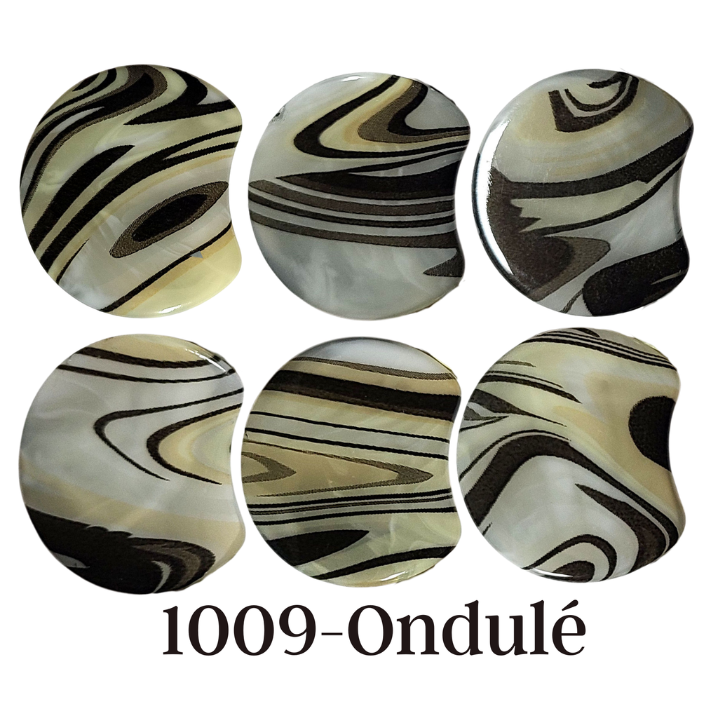 MOON 1009- Palet lune incurvé DESIGN - Motif Ondulé