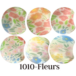 MOON 1010- Palet lune incurvé DESIGN - Motif Fleurs