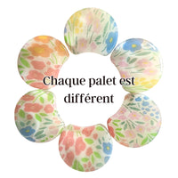 MOON 1010- Palet lune incurvé DESIGN - Motif Fleurs