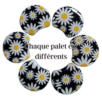 MOON 1016- Palet lune incurvé DESIGN - Motif Fleurs