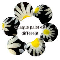 MOON 1016- Palet lune incurvé DESIGN - Motif Fleurs