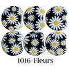MOON 1016- Palet lune incurvé DESIGN - Motif Fleurs