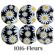 MOON 1016- Palet lune incurvé DESIGN - Motif Fleurs