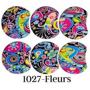 MOON 1027- Palet lune incurvé DESIGN - Motif Fleurs