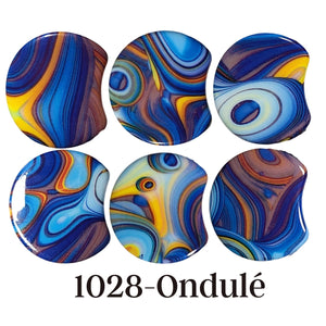 MOON 1028- Palet lune incurvé DESIGN - Motif Ondulé