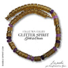 KIT collier collection GLITTER SPIRIT- Gold & Cassis