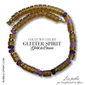 KIT collier collection GLITTER SPIRIT- Gold & Cassis