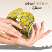 MOON 1030B- Palet lune incurvé DESIGN - Motif Citrons