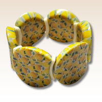MOON 1030B- Palet lune incurvé DESIGN - Motif Citrons