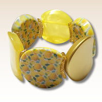 MOON 1030B- Palet lune incurvé DESIGN - Motif Citrons