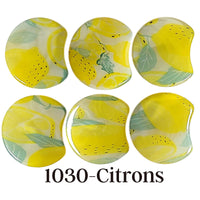 MOON 1030- Palet lune incurvé DESIGN - Motif Citron