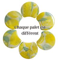 MOON 1030- Palet lune incurvé DESIGN - Motif Citron