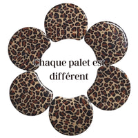MOON 1031B- Palet lune incurvé DESIGN - Motif Léopard