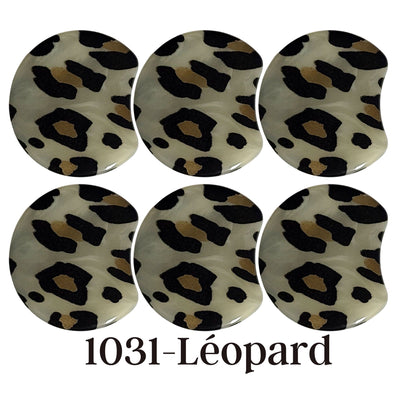 MOON 1031- Palet lune incurvé DESIGN - Motif Léopard