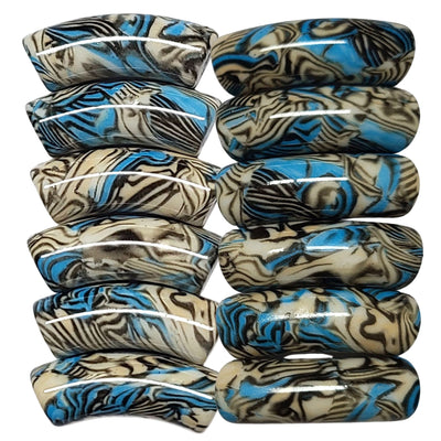 1040 - Tubes incurvés DESIGN - Motif Ondulé 12MM