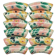 1044 - Tubes incurvés DESIGN - Motif Fleurs 12MM