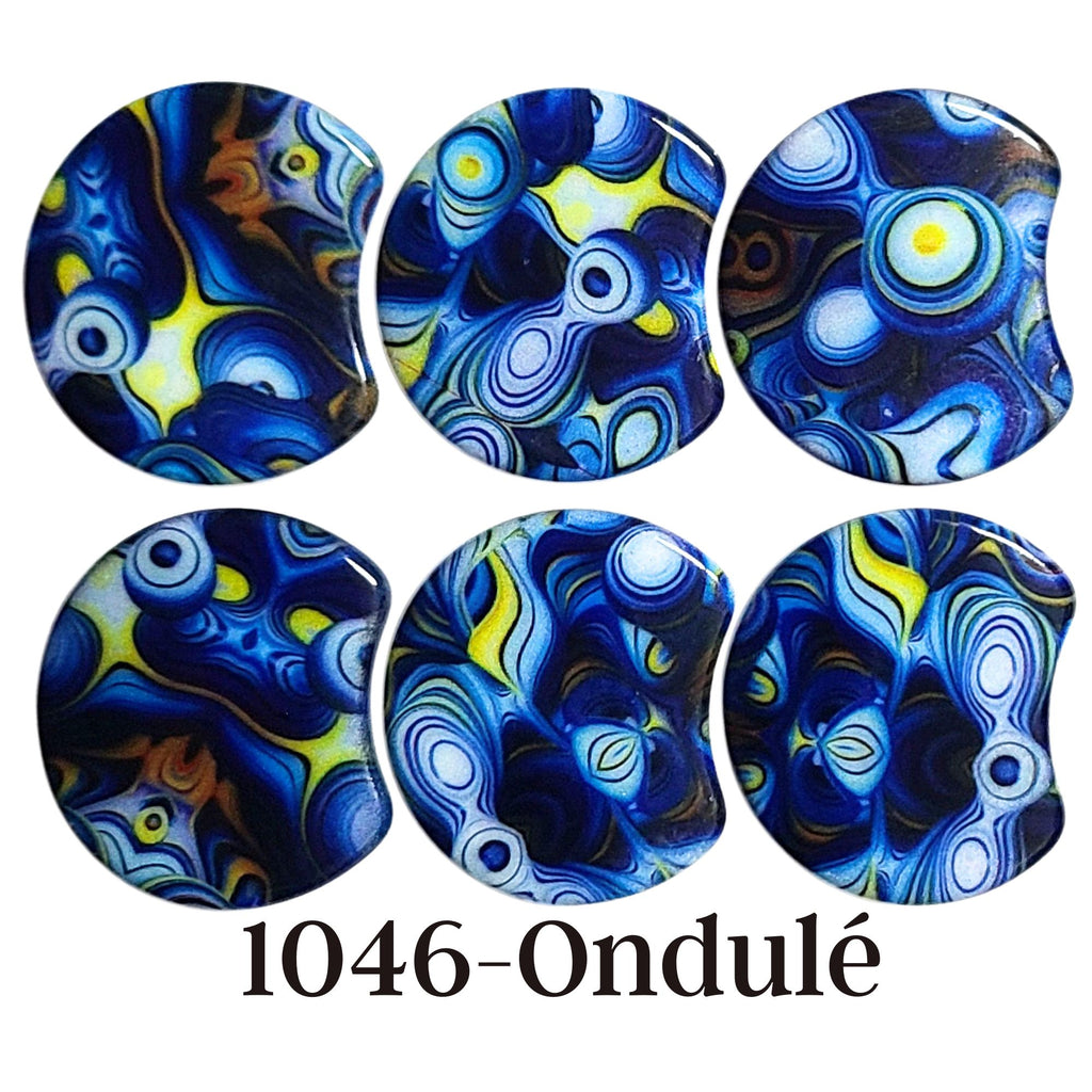MOON 1046- Palet lune incurvé DESIGN - Motif Ondulé