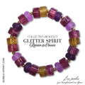KIT bracelet collection GLITTER SPIRIT- Raisin & Cassis
