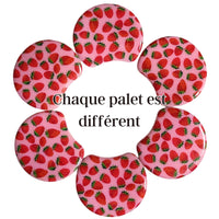 MOON 1052- Palet lune incurvé DESIGN - Motif Fraises