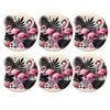 MOON 1055- Palet lune incurvé DESIGN - Motif Flamant rose