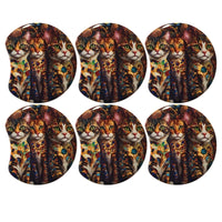 MOON 1056- Palet lune incurvé DESIGN - Motif Chats