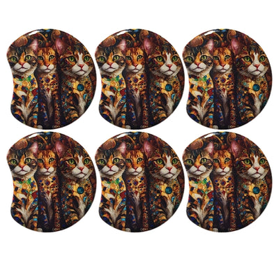 MOON 1056- Palet lune incurvé DESIGN - Motif Chats