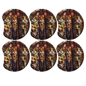 MOON 1056- Palet lune incurvé DESIGN - Motif Chats