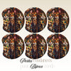MOON 1056- Palet lune incurvé DESIGN - Motif Chats