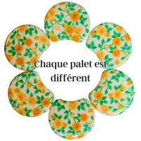 MOON 1058- Palet lune incurvé DESIGN - Motif Fleurs