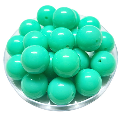 105 - Boules acryliques brillantes Jade 20MM