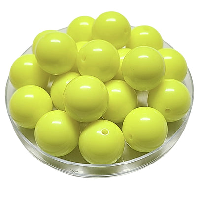 106 - Boules acryliques brillantes Mimosa 20MM