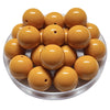 108 - Boules acryliques brillantes Mangue foncé 20MM