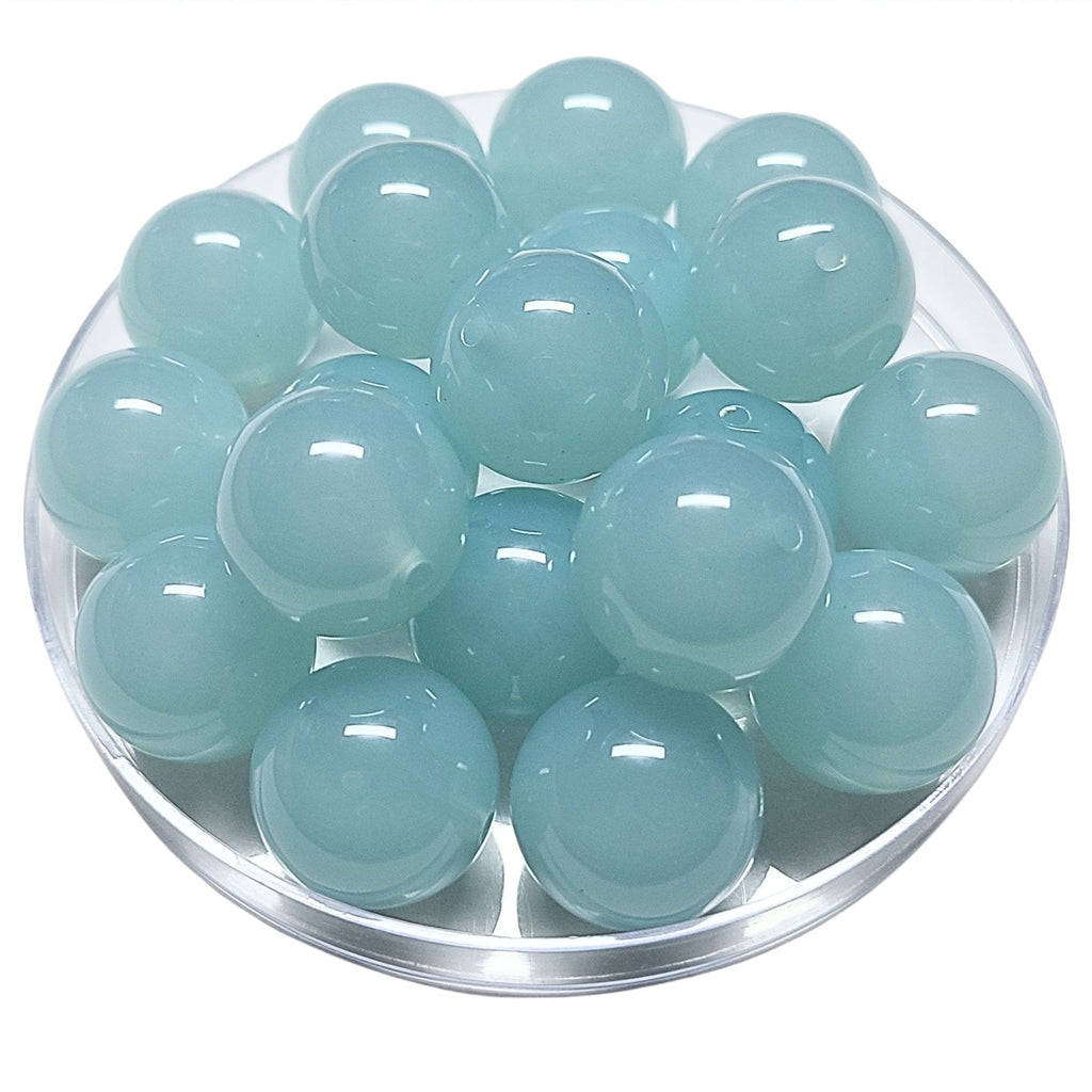 109 - Boules acryliques brillantes Sorbet menthe glacial 20MM