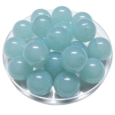 109 - Boules acryliques brillantes Sorbet menthe glacial 20MM
