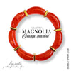 KIT bracelet collection MAGNOLIA - Orange marbré