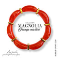 KIT bracelet collection MAGNOLIA - Orange marbré