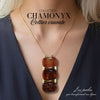32 - Palet Dôme CHAMONYX à 2 trous - Caramel marbré