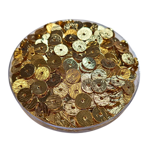 10MM- Rondelles brossées, plaqué or, réf PLO-13