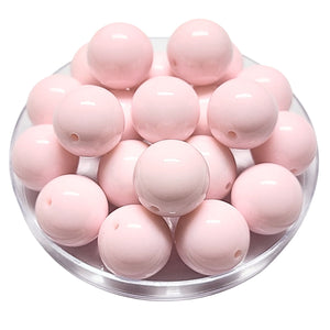 110 - Boules acryliques brillantes Rose dragée 20MM