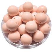 111 - Boules acryliques brillantes Rose thé clair 20MM