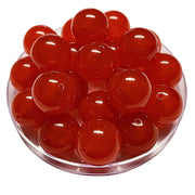 114 - Boules acryliques brillantes Sorbet groseille 20MM