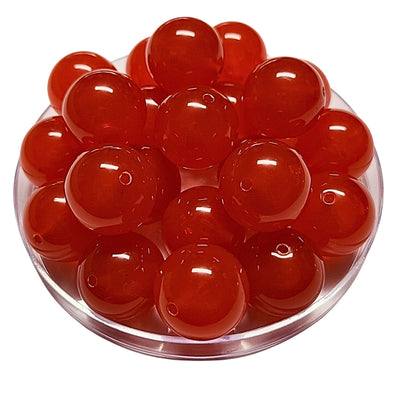 114 - Boules acryliques brillantes Sorbet groseille 20MM