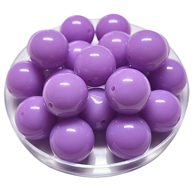 115 - Boules acryliques brillantes Purple 20MM