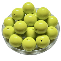 117 - Boules acryliques brillantes Chartreux 20MM