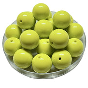 117 - Boules acryliques brillantes Chartreux 20MM